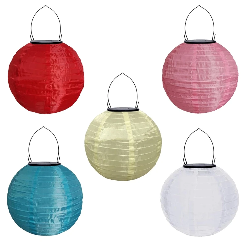 

LED Solar Lantern for Outdoor Solar Lanterns Round Ball Shape Lampshade Solar Lantern Waterproof Hanging Garden Lanterns