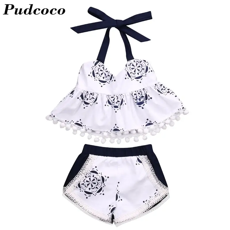 2019 модная одежда для новорожденных девочек летний топ без рукавов с бахромой