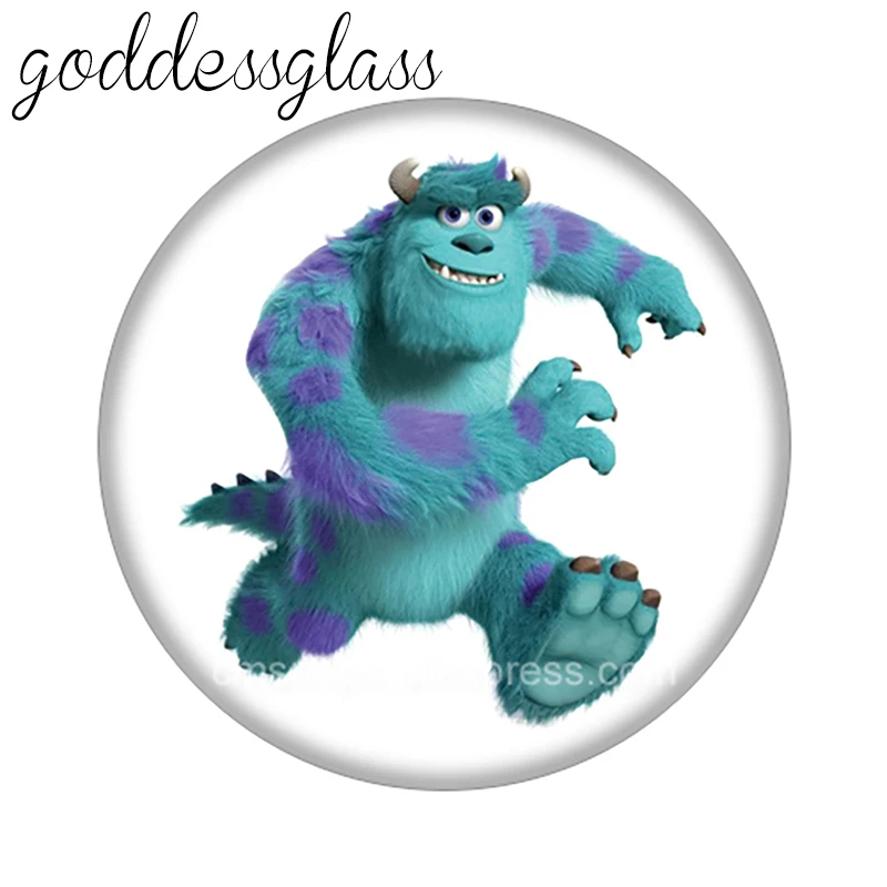 Пуговицы для ожерелья 18 мм с изображением героев Диснея майка Джеймса 10 шт. |