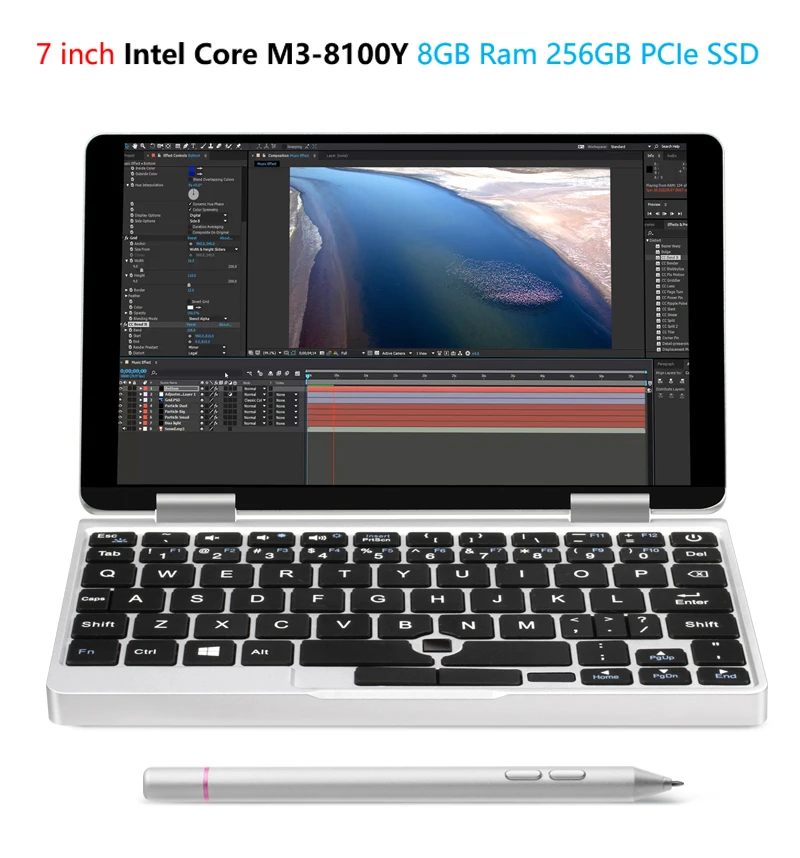 Один нетбук Onemix 2S Карманный ПК intel core M3-8100Y 8 Гб Ram 256 Гб PCIe SSD 7 дюймов 1920*1200 ips Windows 10 Dual-WiFi USB BT