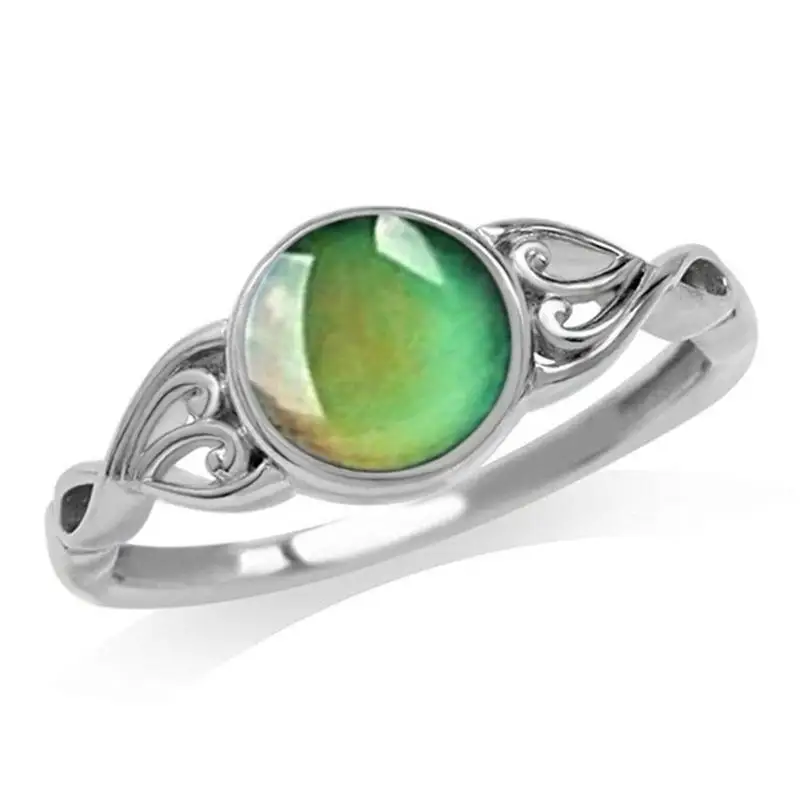 Меняющие цвет при температуре уникальные ювелирные изделия в форме сердца