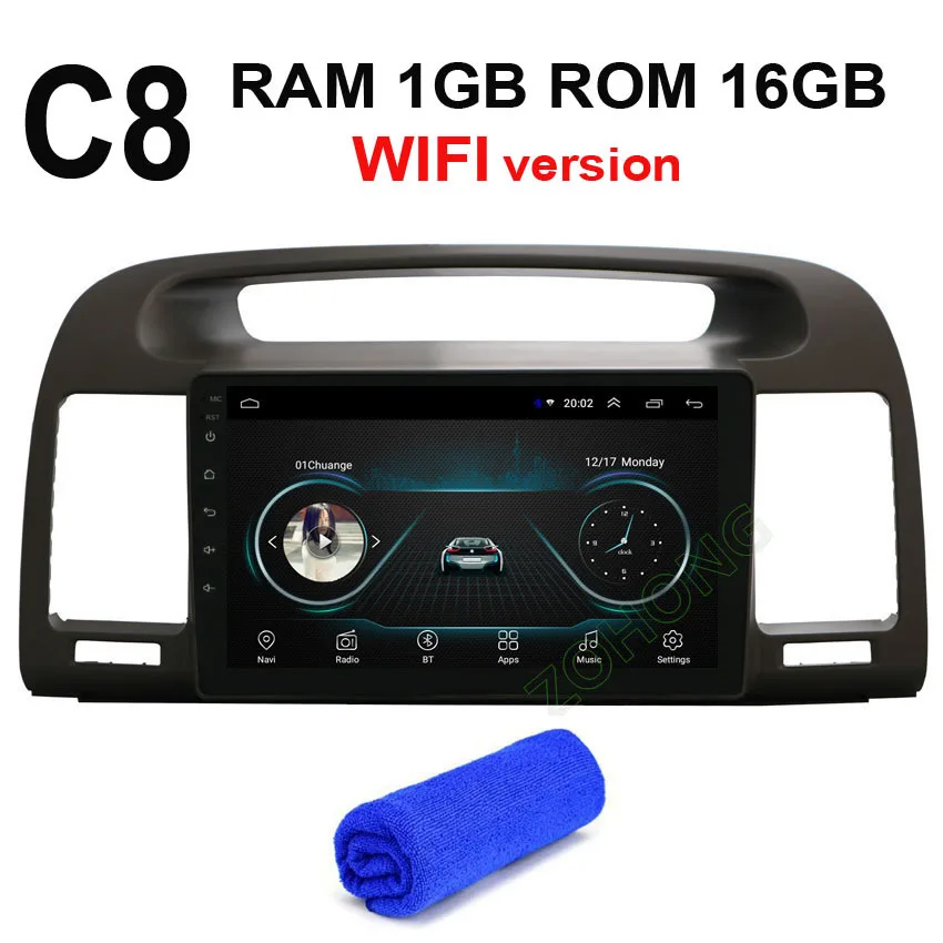 C8 GPS 4G 2+ 32Gb 2.5D дерево цвет для Toyota Camry V30 2002-2006 Android автомобильный мультимедийный плеер авторадио автомобильный радиоприемник с навигацией GPS wifi - Цвет: C8 GPS