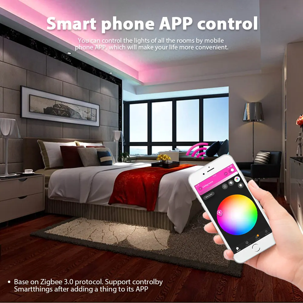 Led контроллер GLEDOPTO Zigbee RGBCCT Plus RGB CCT умный работает с Amazon Alexa Echo 3 0 Gateway APP