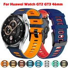 Ремешок силиконовый для смарт-часов Huawei Watch GT2 Pro GT 2 2e GT3 46 мм 22 мм