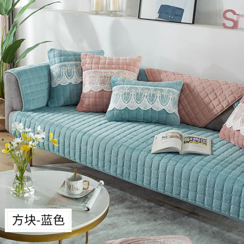 Чехол для дивана в полоску Всесезонная Европейская Нескользящая Простая