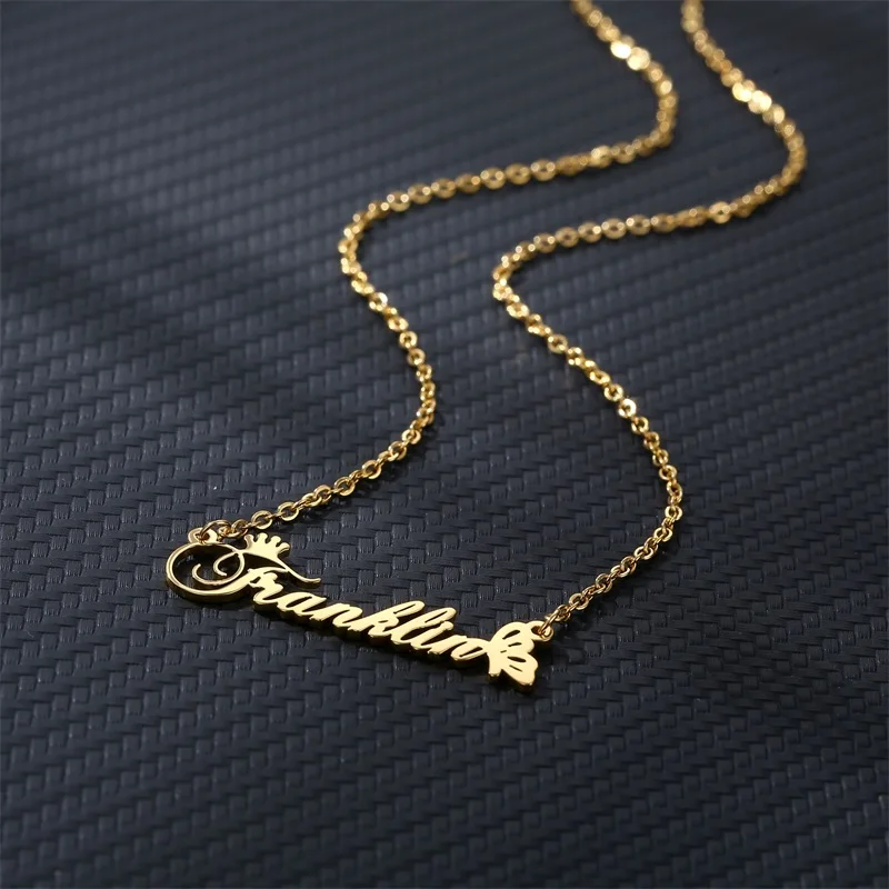 Женское Ожерелье из нержавеющей стали с именем короны | Украшения и аксессуары