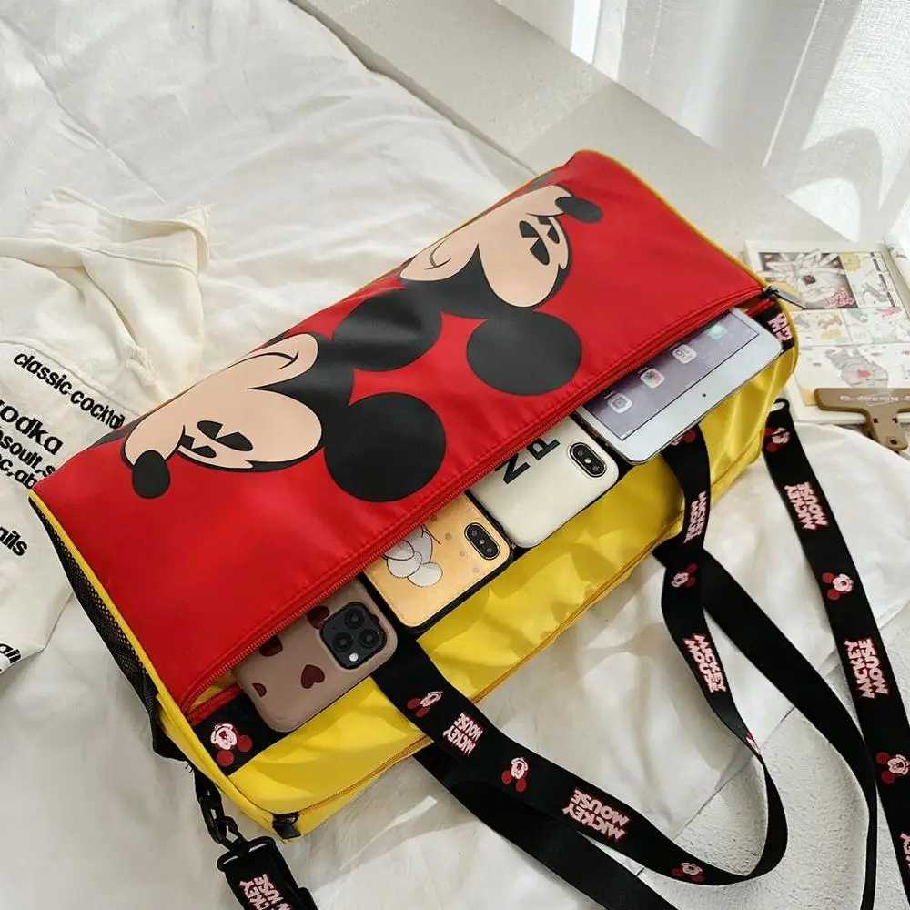 Disney ткань &quotоксфорд&quot микки маус сумка мессенджер для мужчин и женщин с