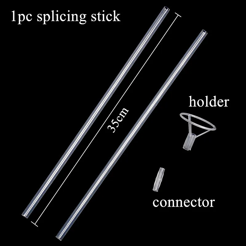 1pc balloon stick Светодиодный воздушный шар Bobo, 3 м, светодиодный, ПВХ, прозрачный Гелиевый шар, для дня рождения, свадьбы, вечеринки, Декор, Рождественское украшение, подарок, детская игрушка - Цвет: 1pc balloon stick