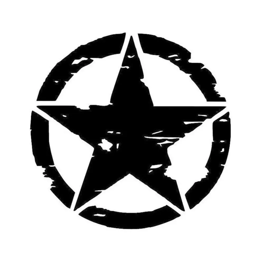 

Creative Car Sticker Five-pointed Star Car Styling Waterproof Cover Scratch Decals for Jeep Accessories Focus Vinyl Decal