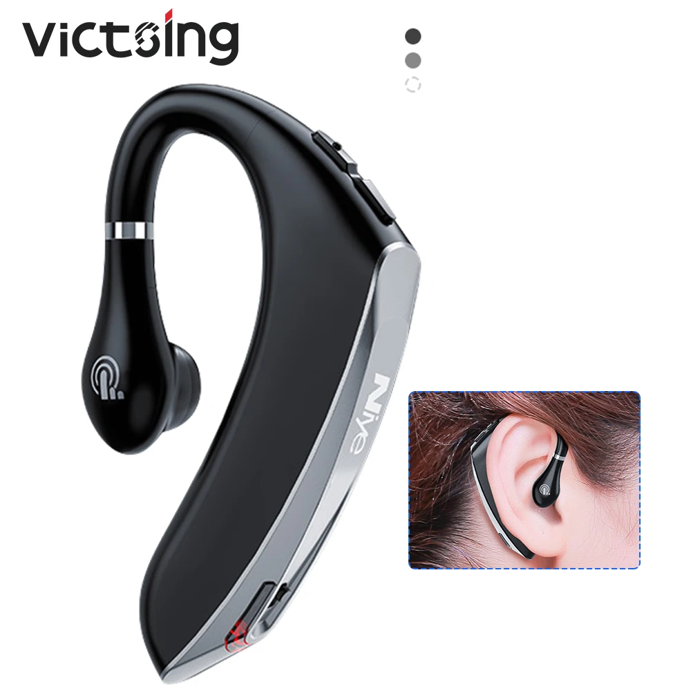 

VTIN Bluetooth Earphone Wireless Sport HD Stereo Touch Control Hand-free Calling Waterproof Soft Ear Hook Headphone HiFi Headset