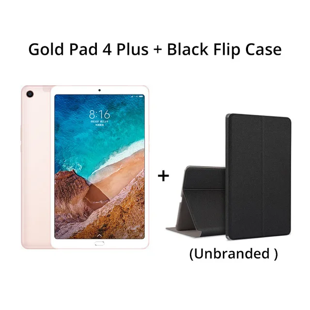 Gold N Flip Case Xiaomi mi Pad 4 Plus mi Pad 4 Plus 64 Гб 128 ГБ ПК планшет 10," Snapdragon 660 8620 мАч 1920x1200 Мп+ МП 4G планшет Android - Комплект: Gold N Flip Case