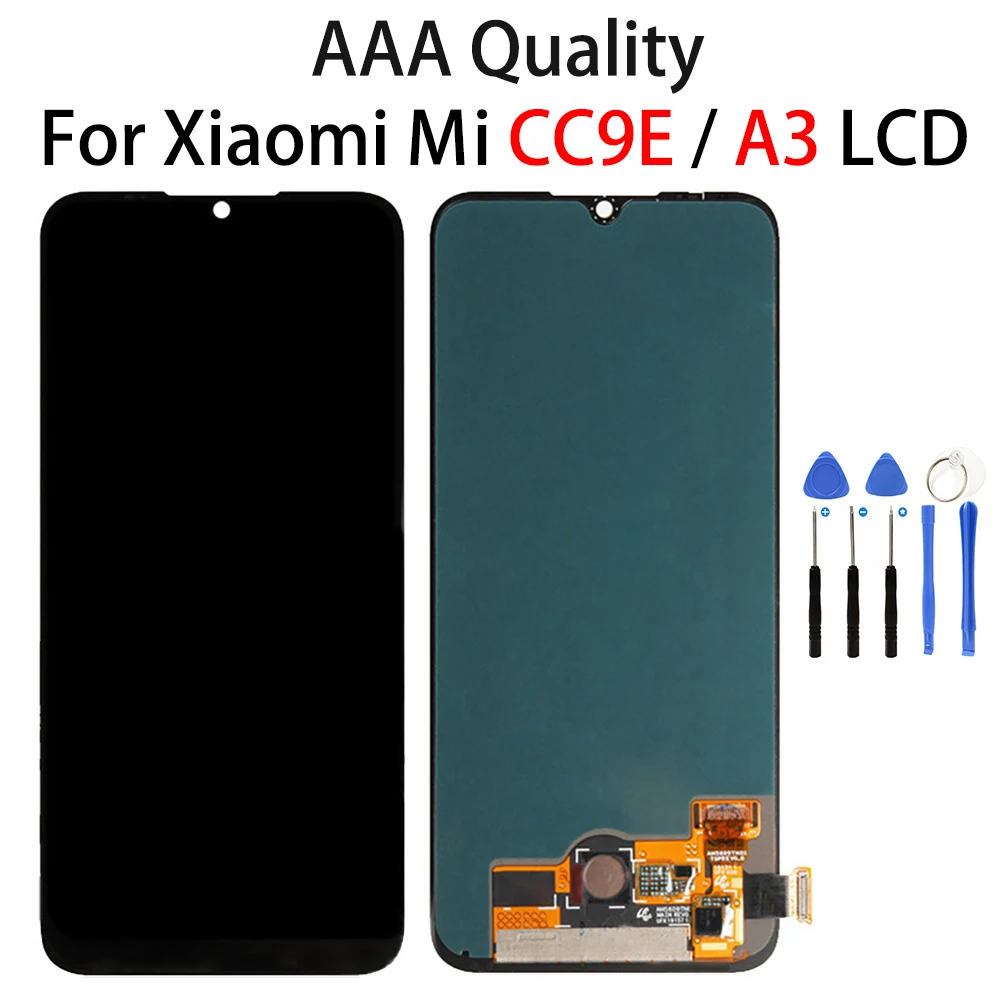 

Дисплей AMOLED 6,09 ''для Xiaomi Mi A3, ЖК-дисплей с сенсорным экраном и дигитайзером в сборе для Xiaomi Mi CC9e, ЖК-экран