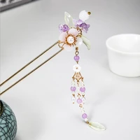 chinese hair fork luxury hair accessories for women hanfu hairpin with stones
