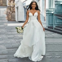 ruffles fashion wedding dress v neck sleeveless spaghetti straps floor length backless sequin bridal gown c%d0%b2%d0%b0%d0%b4%d0%b5%d0%b1%d0%bd%d0%be%d0%b5 %d0%bf%d0%bb%d0%b0%d1%82%d1%8c%d0%b5 2021