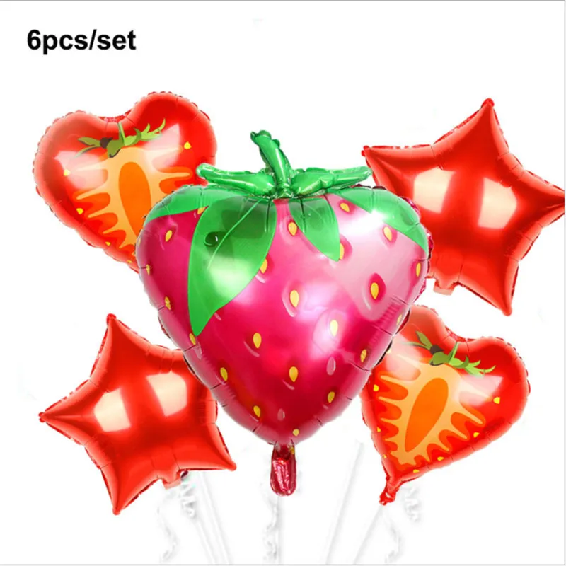 Новый Фруктовый Набор алюминиевая пленка воздушный шар лето фрукты вечеринка