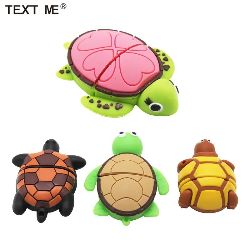 Usb флеш-накопитель TEXT ME cute mini модель черепахи 4 ГБ 8 16 32 64 usb 2 0 | Компьютеры и офис