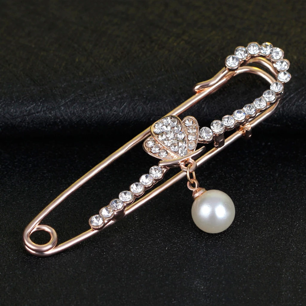 Кристалл Горный Хрусталь Булавка жемчужная подвеска брошь шарф шаль Хиджаб