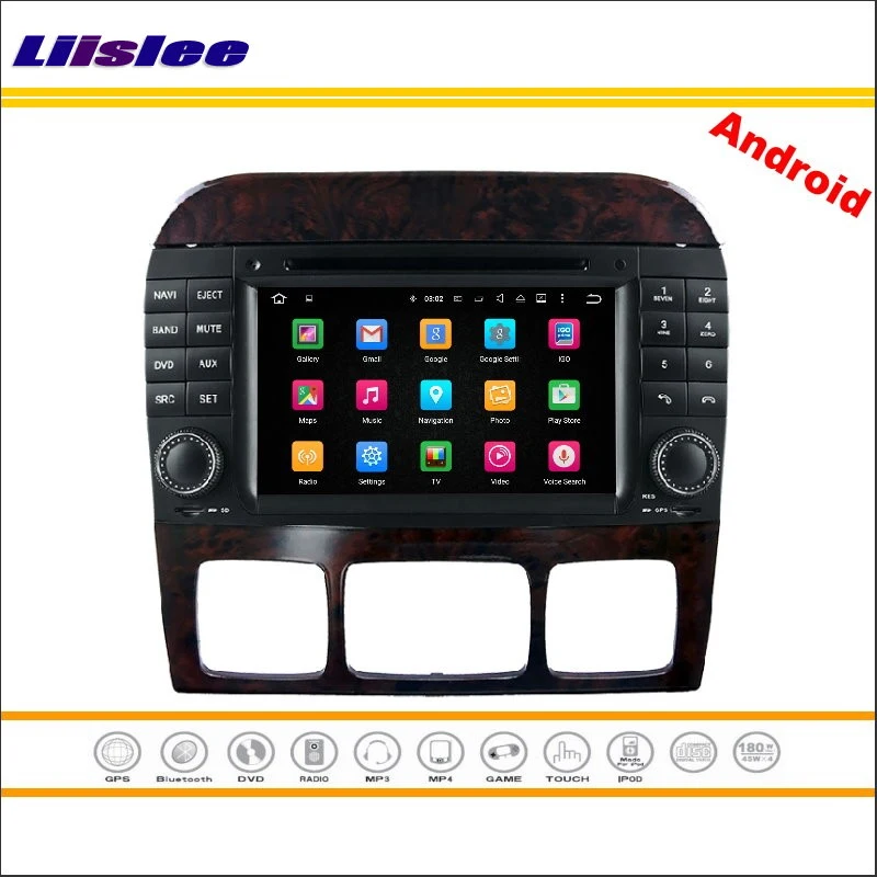 Автомобильная Мультимедийная система Android для Mercedes Benz S W220 1998 2002 2003 2004 2005 стерео