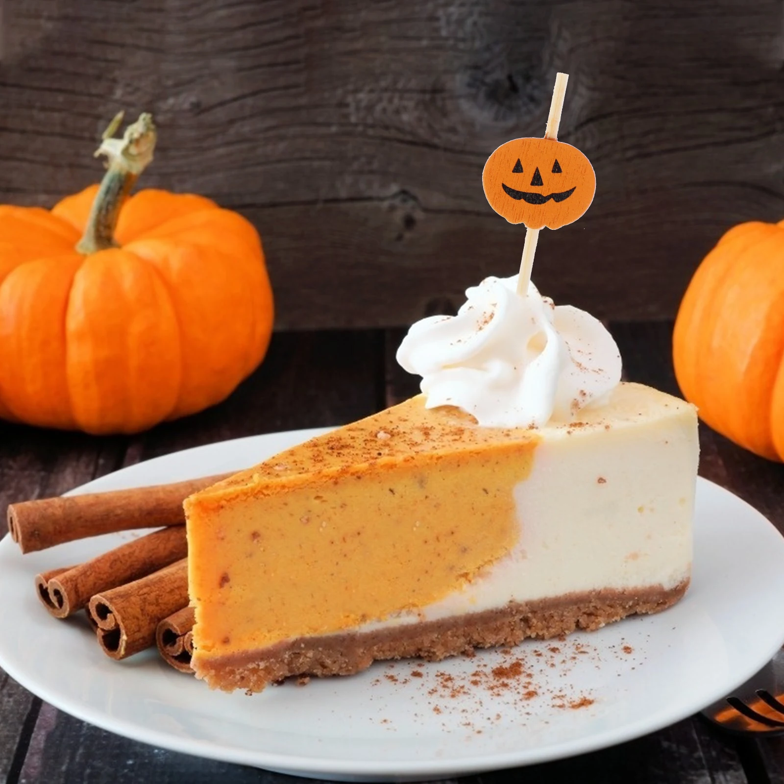 

200 штук Хэллоуин Тыква фрукты топперы Знак Творческая Тыква Голова знак коктейль знак цветок знак