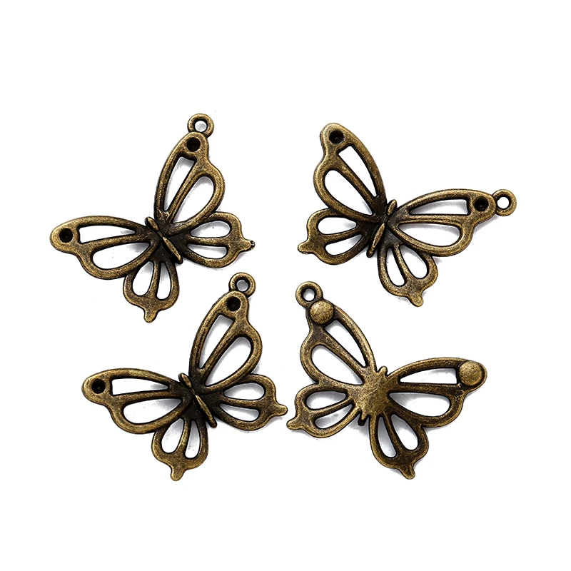 YuenZ 15 шт. новый продукт 6 цветов бабочка ажурные Подвески Ювелирные изделия