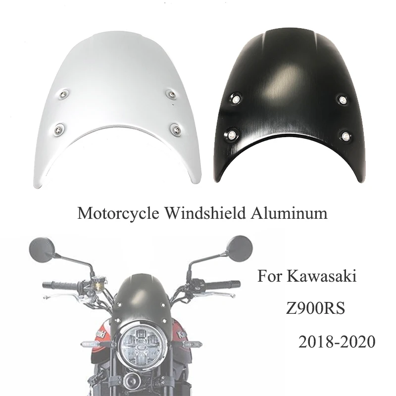 

Motorcycle Windshield Aluminum Wind Deflector Windscreen For Kawasaki Z900RS Z 900 RS Z 900RS 2018 2019 2020