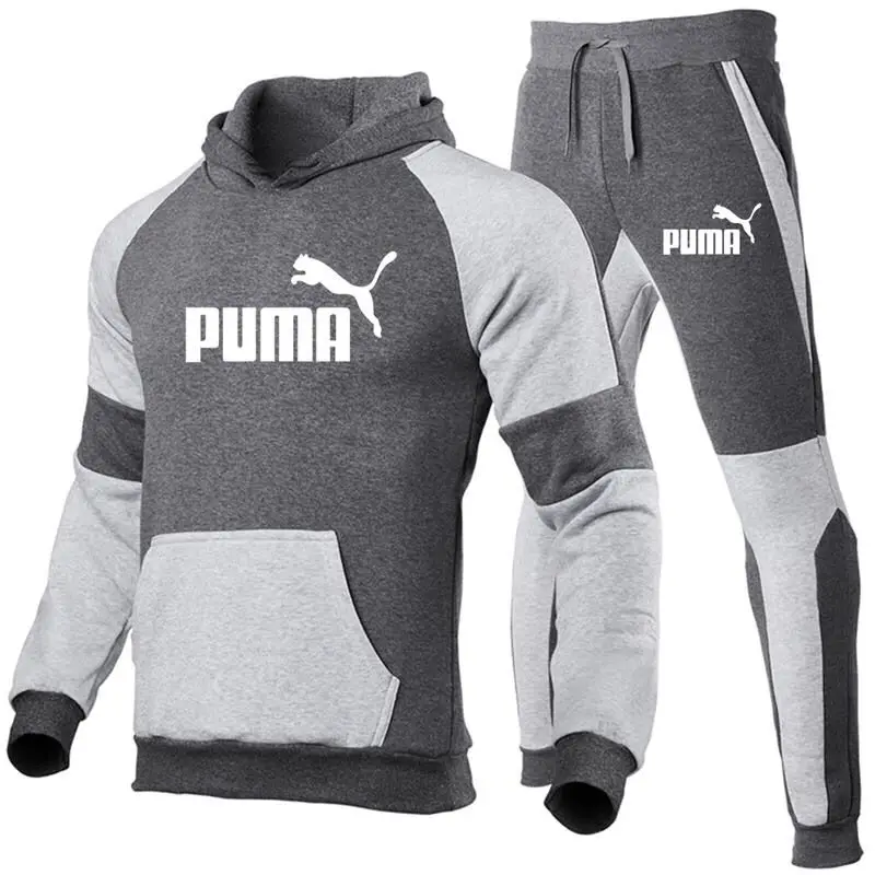 

New autumn and spring men's suit hoodie + trousers PUMA sports suit casual sports shirt track suit 2021 brand cotton sportswear