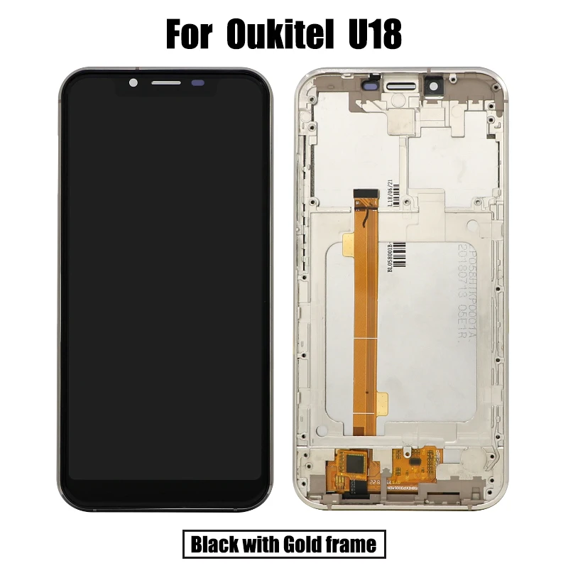 BingYeNing для Oukitel U18 ЖК дисплей и сенсорный экран дигитайзер с рамкой дисплея