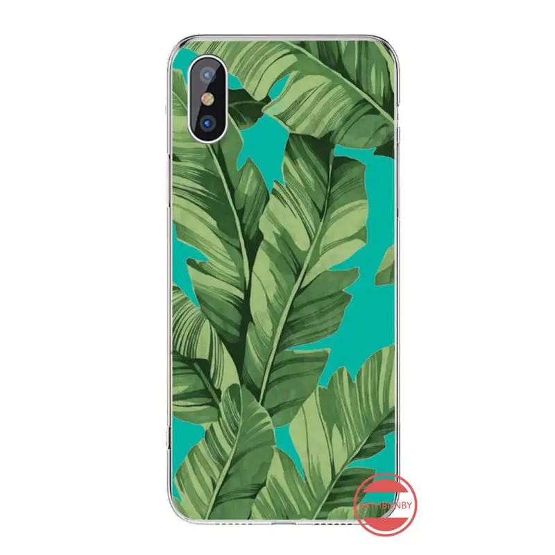 

Summer Banana Leaf Phone Case for iPhone 11 12 mini pro XS MAX 8 7 6 6S Plus X 5S SE 2020 XR