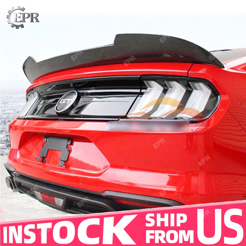 

(Free Shipping US Warehouse)Trunk Wing Lip For Mustang 2015 MMD Style Carbon Fiber Rear Spoiler Trim
