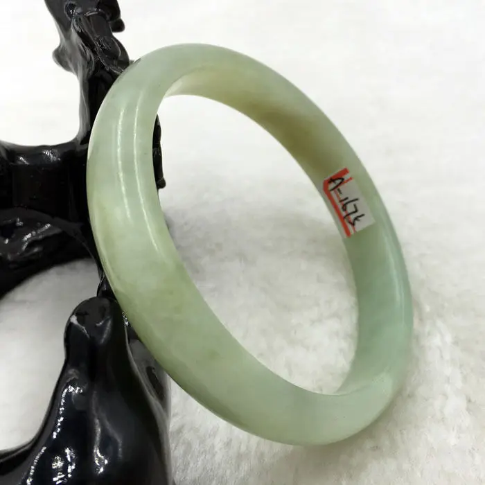 

A-1675 Chinese Beautiful Genuine Natural Green Jade Gems Bracelet Bangle 56mm a 5.19