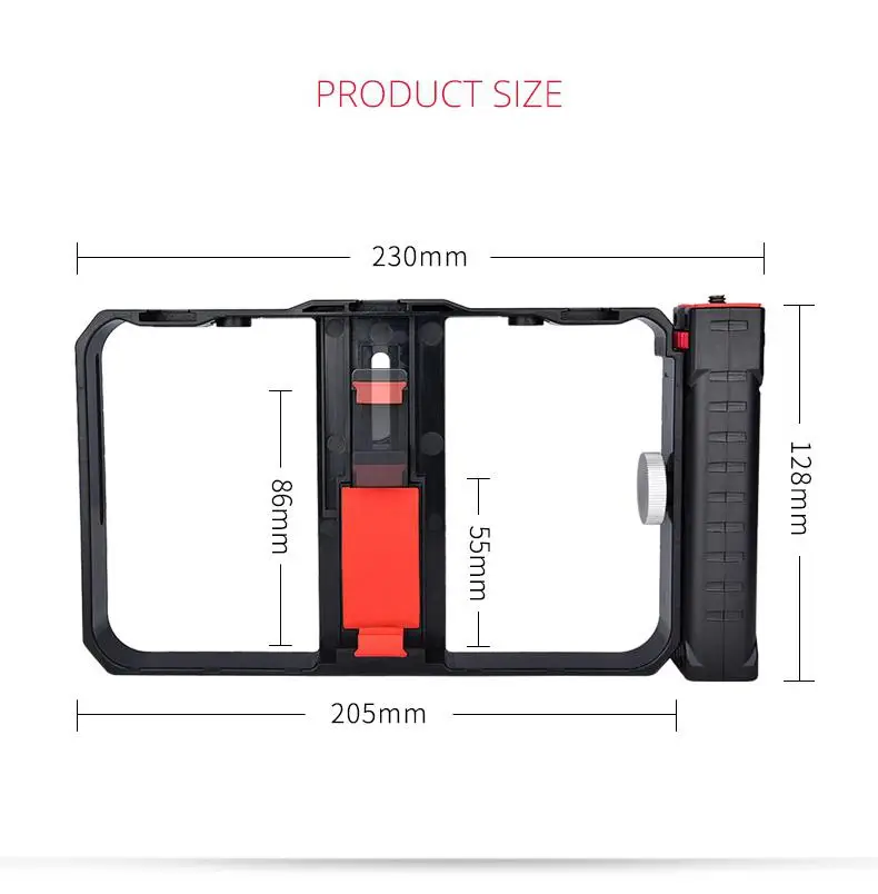 BEESCLOVER Mobile Phone Rabbit Cage Stand Hand Held Camera Bracket Second Generation Movie Live Video Stabilizer r60 | Электроника
