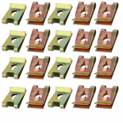 20 шт. пружинный стальной крепежный зажим U образная гайка латунный тональный для