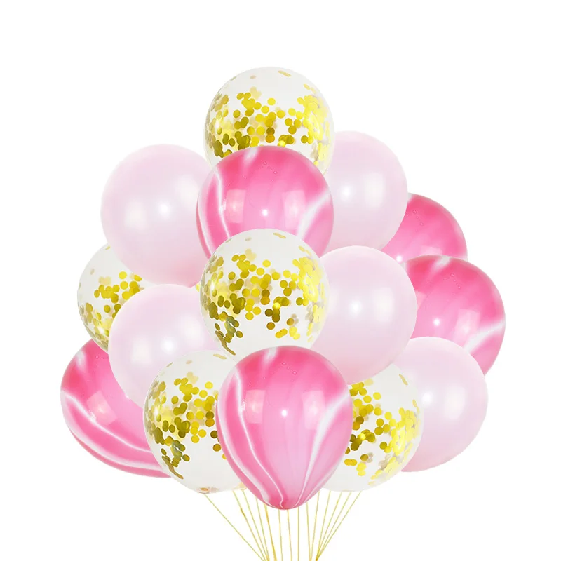 Розовый синий с днем рождения воздушные шары баннеры для мальчиков и девочек