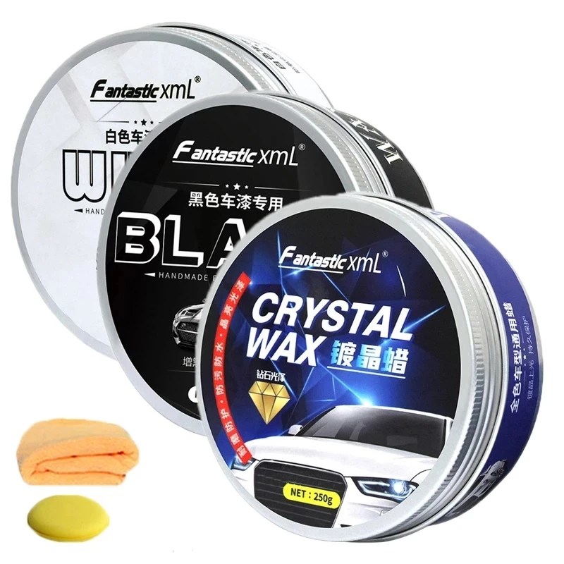 

120g Car Wax Crystal Plating Set Hard Glossy Wax Layer Covering Paint Surface Coating Formula Waterproof Film Car Polish