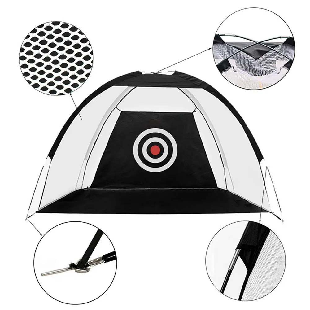 Satin Al Kapalı 1m/2m Golf Pratik Net çadır Golf Isabet Kafes Bahçe Otlak Uygulama çadırı Golf Eğitim Ekipmanları örgü Açık