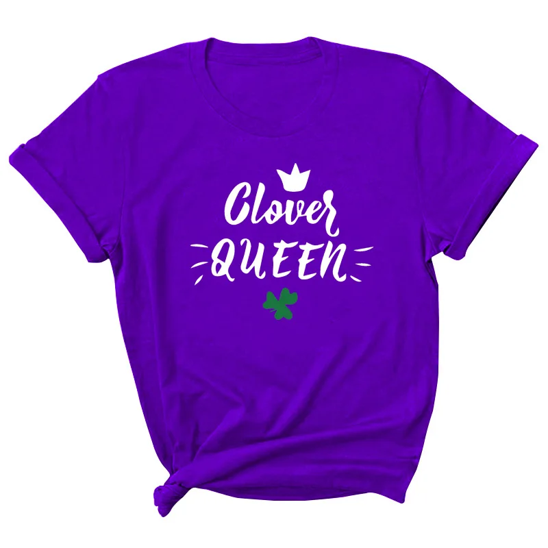 

LOVER QUEEN Letter Print Women T Shirt Short Sleeve O Neck Loose Women Tshirt Ladies Tee Shirt Tops Clothes Camisetas Mujer