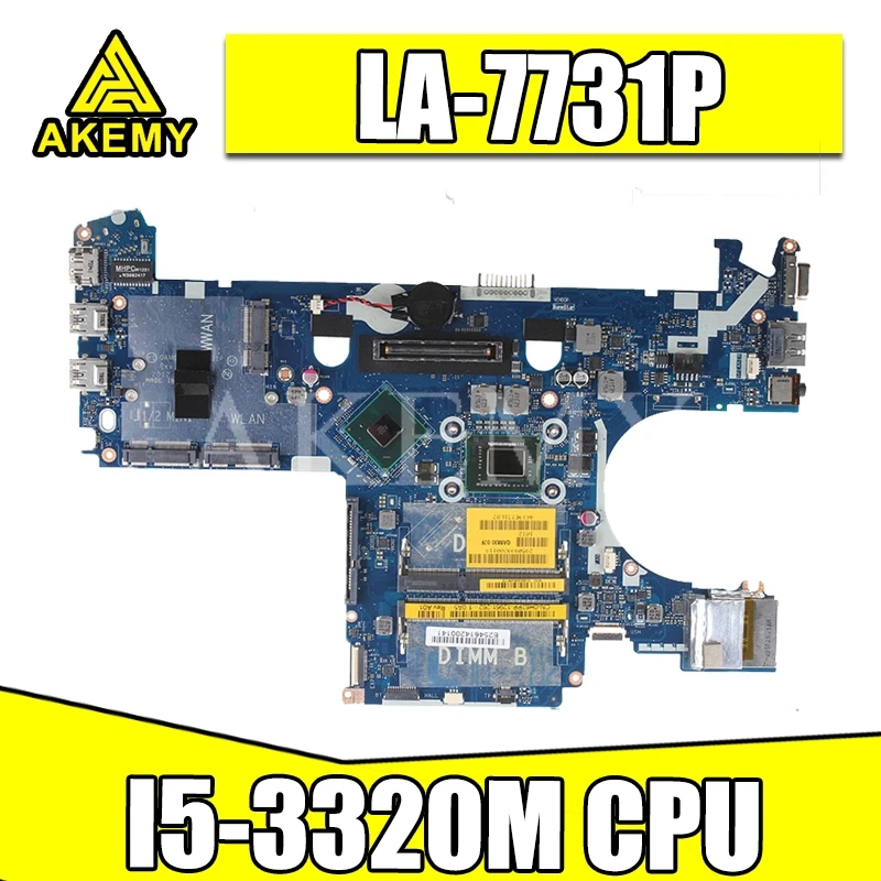 

For DELL E6230 Laptop Motherboard I5-3320M LA-7731P CN-05CDR9 CN-039GJ4