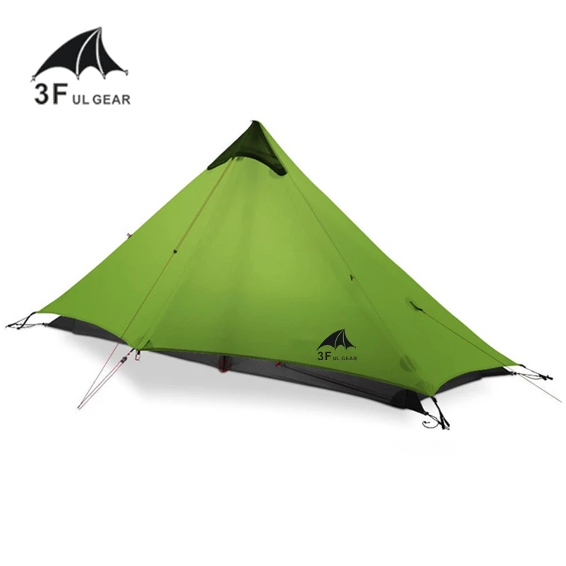 Туристическая палатка LanShan 3F UL GEAR на 1 человек 3 сезона профессиональная 15D