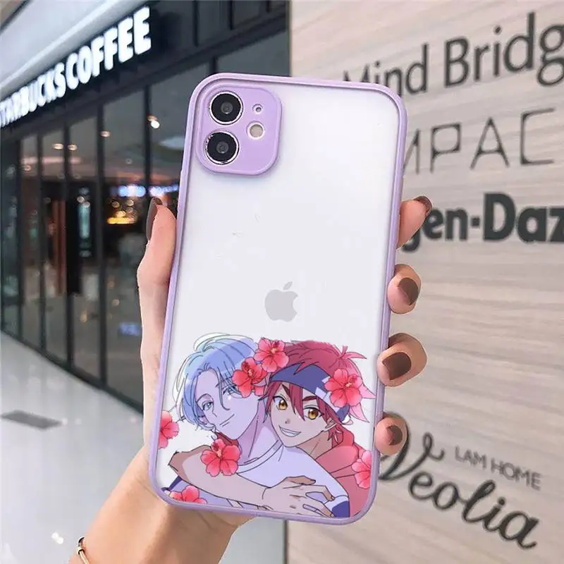 

SK8 the infinity cartoon Phone Cases Matte Transparent for iPhone 7 8 11 12 s mini pro X XS XR MAX Plus cover funda