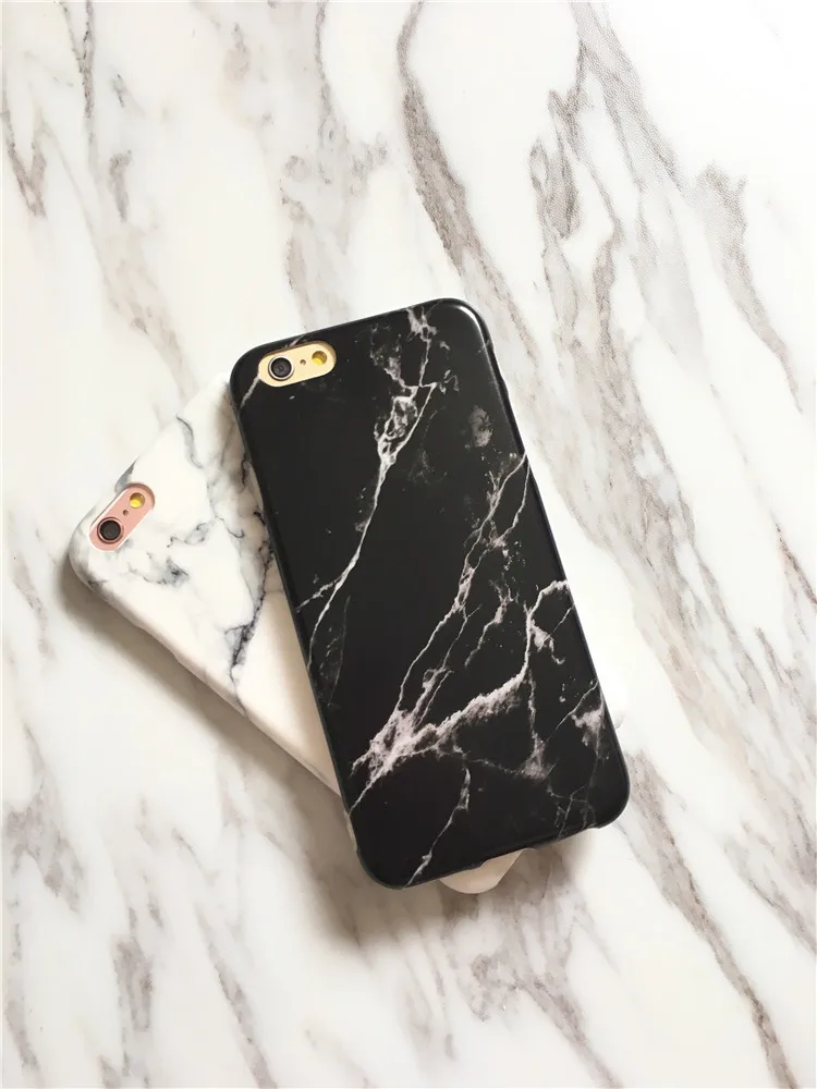 Простые черно-белый мраморный 8Plus чехол для Apple XSMAX IPhone7Plus матовый мягкий |