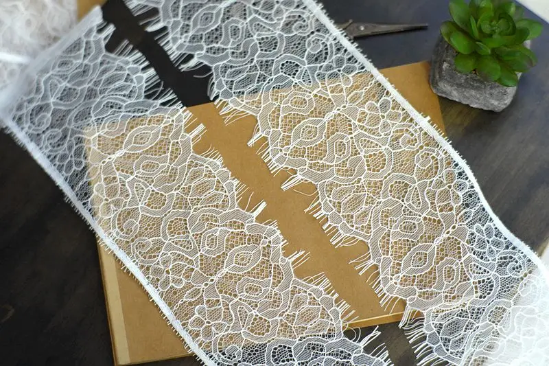 Черно-Белая Прозрачная Кружевная юбка сделай сам 3 метра рукава платье