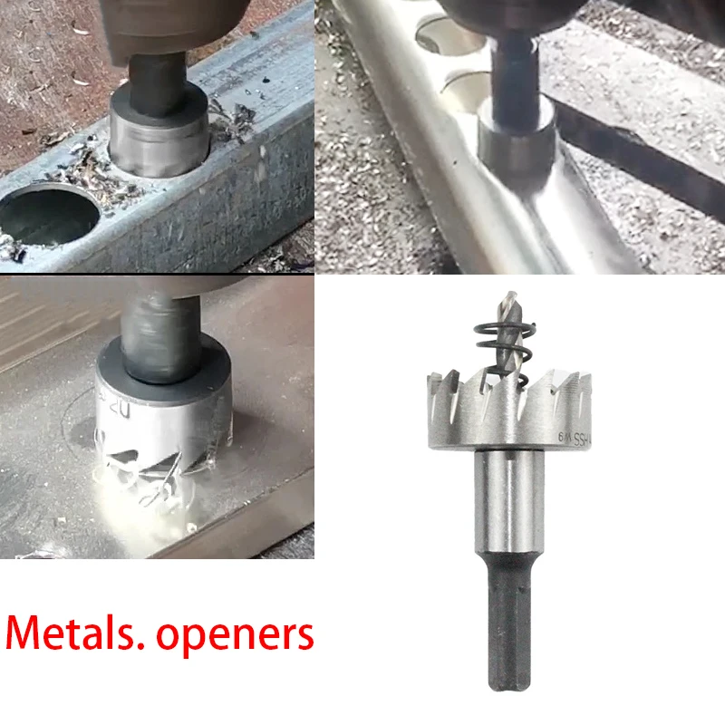 

1pc12-60mm high speed steel Metal drill bits Hole openerstainless steel core drill bit Tools hole saw set