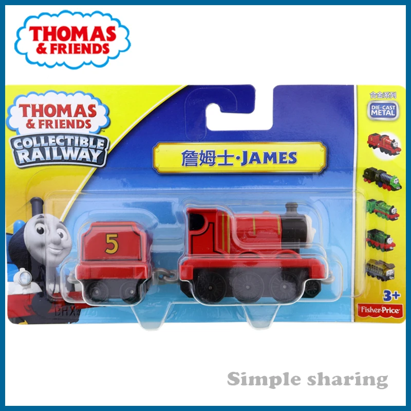 Набор трека поезда Томас и друзья Джеймс Дюк петси Генри 1:43 магнитные из сплава