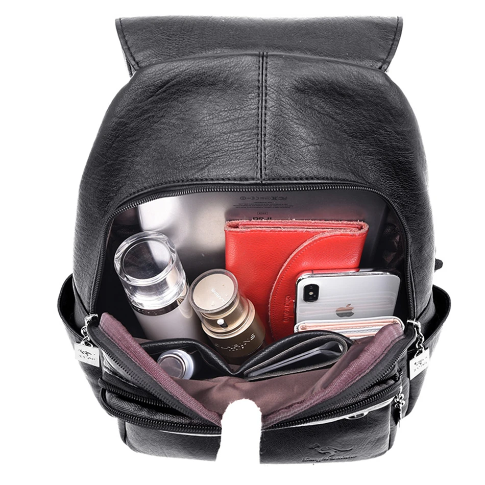 Женские кожаные рюкзаки высококачественные школьные сумки для девочек дорожный