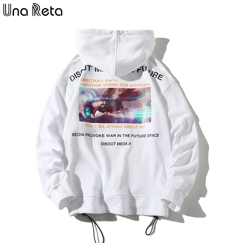 Толстовка с капюшоном UnaReta Man уличная для скейтборда толстовка в стиле хип-хоп