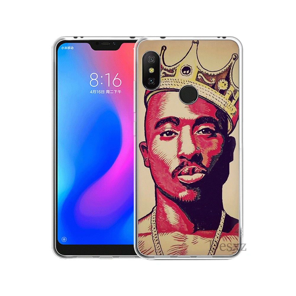 Мобильный чехол для телефона Xiaomi Redmi Note 6 7 Pro 5A 4 4X3 5 твердый переплет 2Pac с