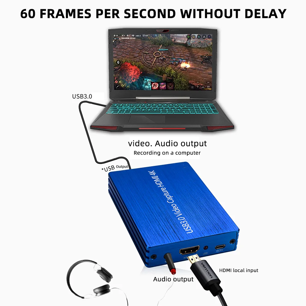Видеорегистратор FDBRO 4K HDMI на USB 3 0 1080 P 60 кадров/с|Карты видео- и ТВ-тюнеров| |