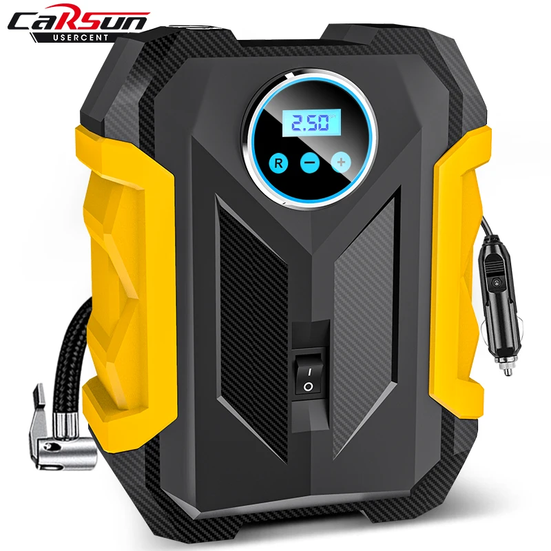 Pump 150 Psi Car Air Pump With Led Lamp For Car Bicycles Motorcycles