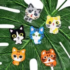 10 шт. мультяшный милый кот мягкие украшения аксессуары плоская задняя сторона ПВХ DIY чехол для телефона бейдж повязки для волос гаджеты подходят для обуви талисманы