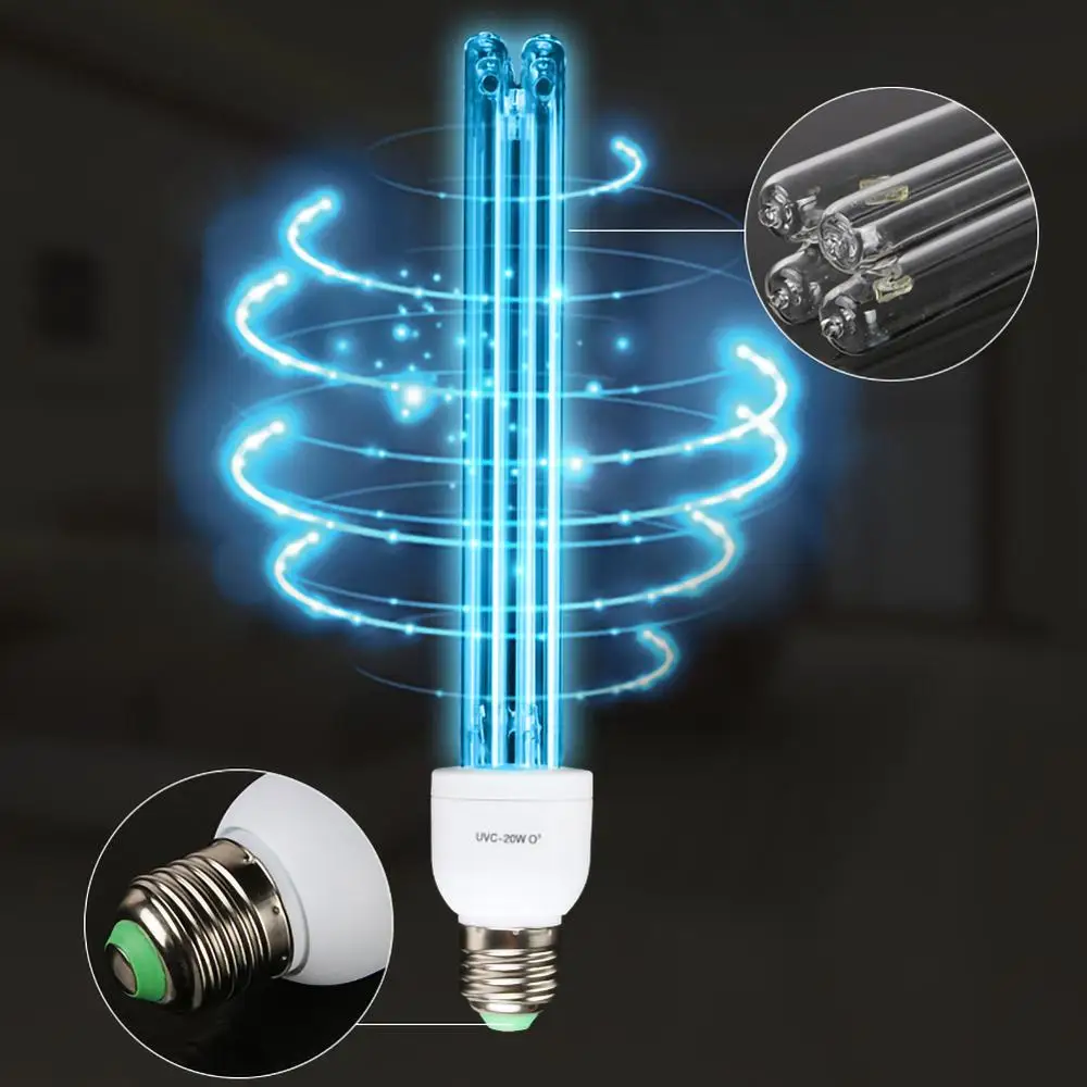 Кварцевый UVC бактерицидная стерилизация CFL озоновая лампа ультрафиолетового